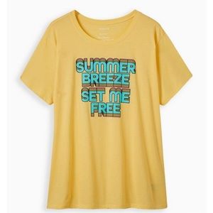 RELAXED TEE - SIGNATURE JERSEY SUMMER YELLOW